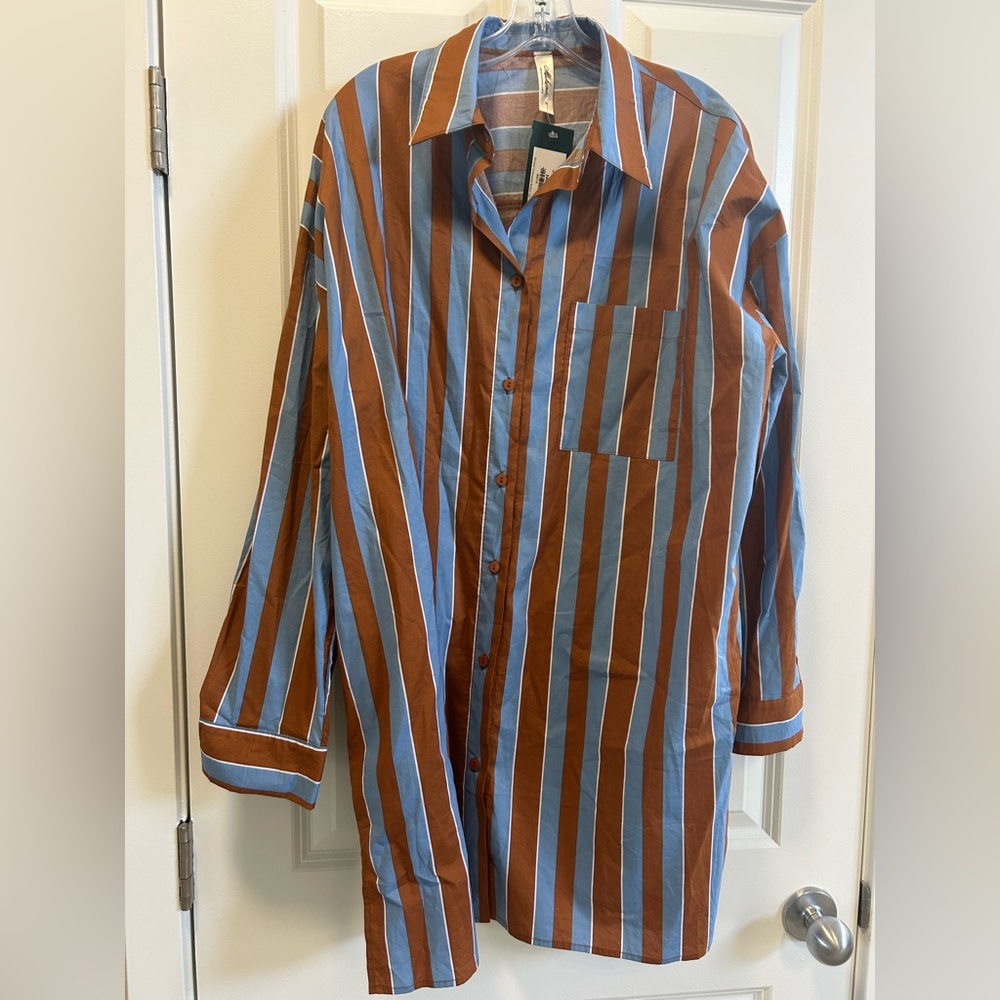 Mahina stripped tunic blouse